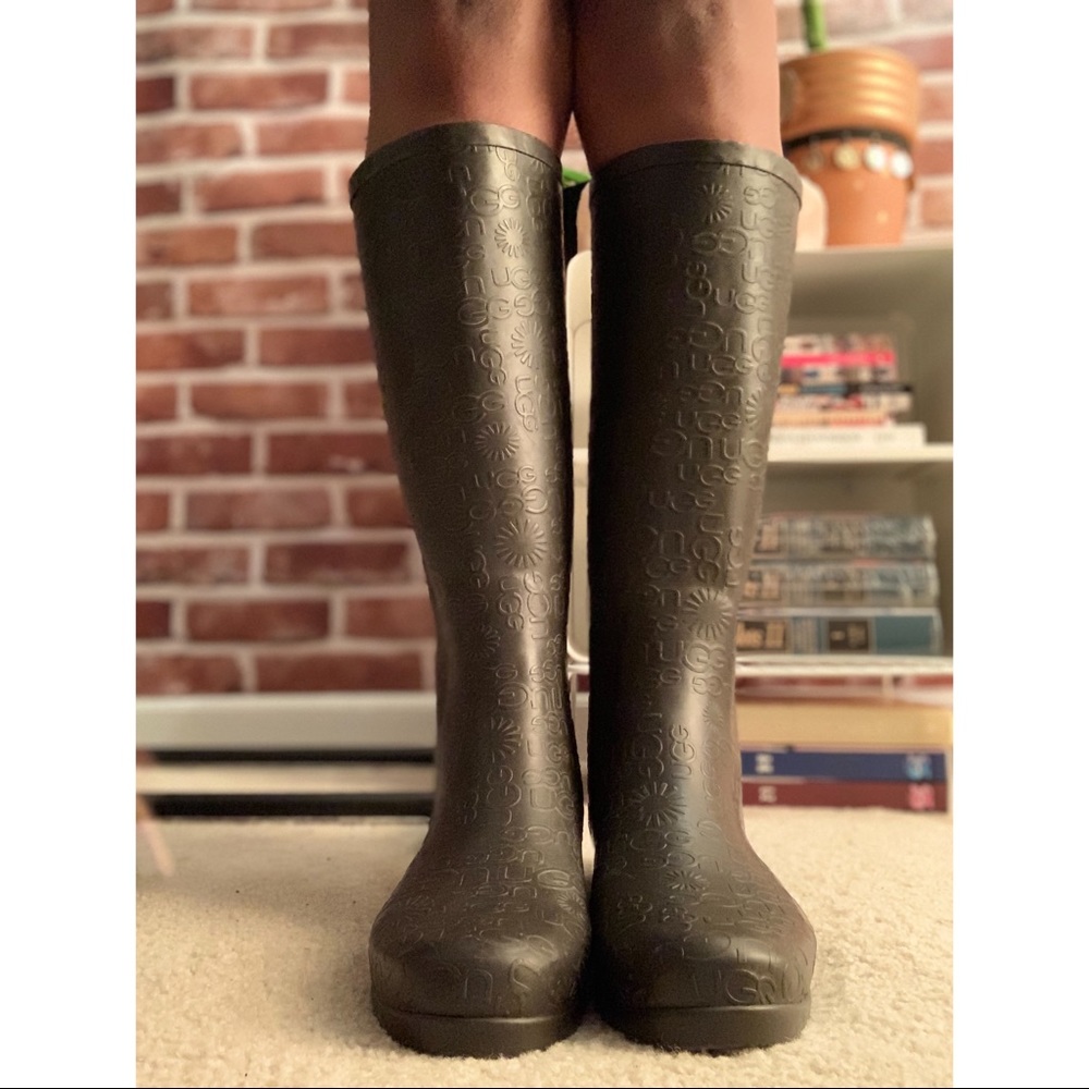 Fur insulated Ugg rubber Rain/snow boot